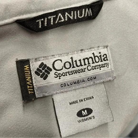 Columbia Titanium Softshell Omni Shield Light Blue Shell Jacket - Picture 4 of 13